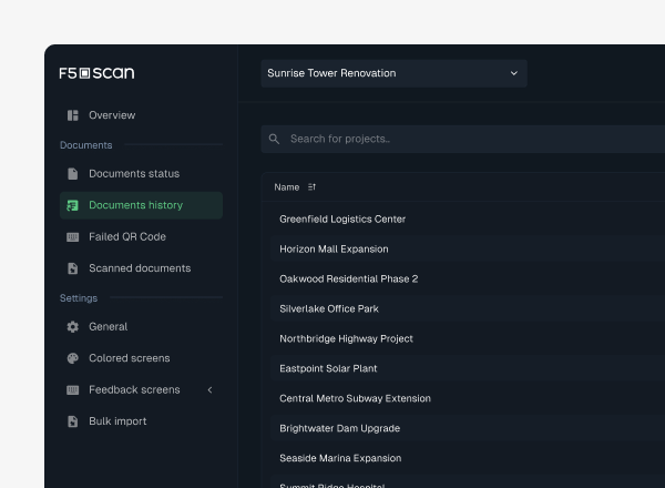 F5 Scan: Smart Document Tracking